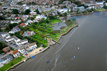 Harbour side gardens near The Jetty